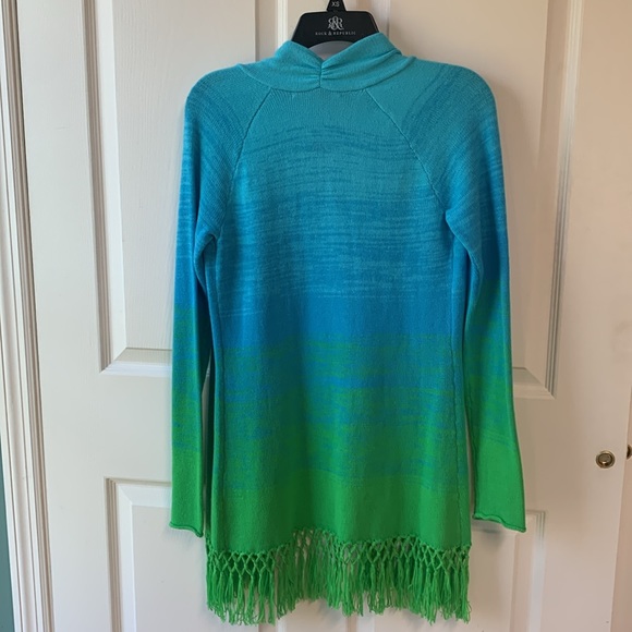 Lilly Pulitzer Tatum Ombré Fringe Cardigan Sweater XS NWT - Picture 7 of 10